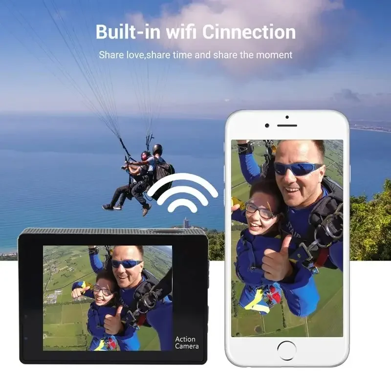 4k HD Mini Action Camera WiFi Remote Control Sport Camera Underwater Waterproof Video Recording Cameras Action Video Cameras - Image 5